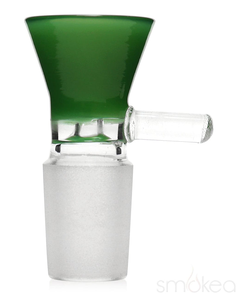SMOKEA 18mm Glass on Glass Funnel Bowl Jade