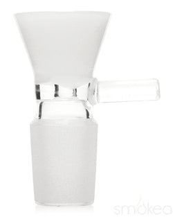 SMOKEA 18mm Glass on Glass Funnel Bowl White