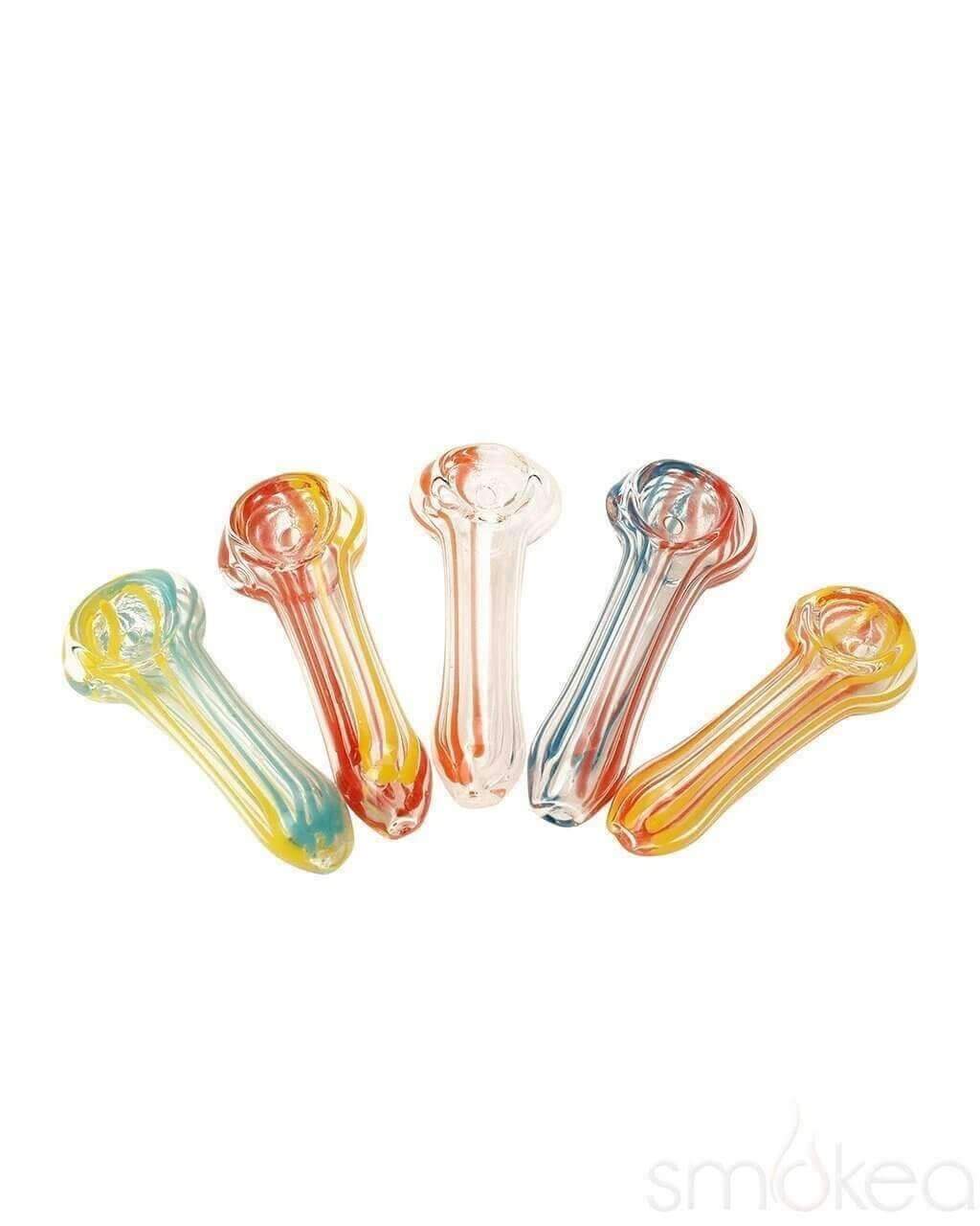 Pipes Tri Colored Smoking Glass Pipe for Weed