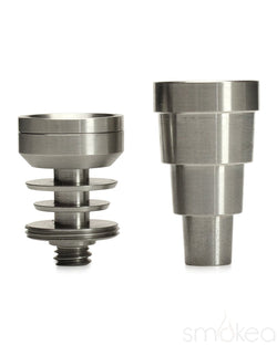SMOKEA 6-in-1 Universal Domeless Titanium Nail w/ Dab Plate - SMOKEA®