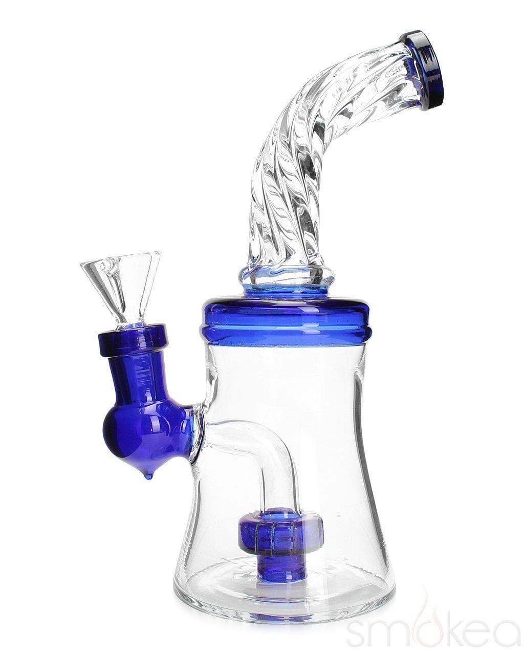 STRATUS GLASS: 8in SILICONE RIG W/ 14mm MALE BANGER – ALL IN ONE SMOKE SHOP