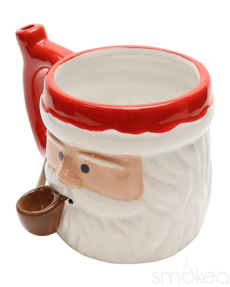 SMOKEA Ceramic Santa Coffee Mug Pipe