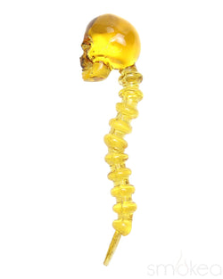 SMOKEA Colored Glass Skull Dab Tool
