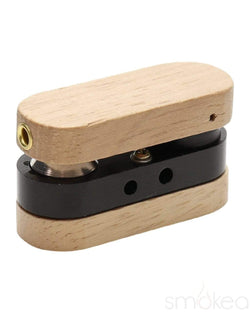 SMOKEA® Rotatable Wood Pocket Pipe Black