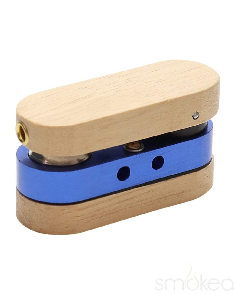 SMOKEA® Rotatable Wood Pocket Pipe Blue