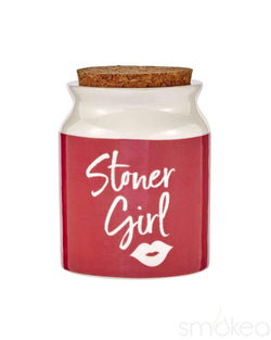 SMOKEA "Stoner Girl" Stash Jar Pink