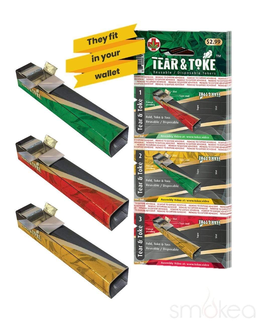 Tear & Toke Foldable Disposable Pipes Tear & Toke Foldable Disposable Pipes