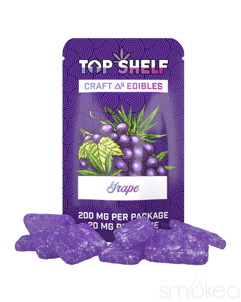 Top Shelf Hemp 200mg Delta 8 Craft Gummies - Grape