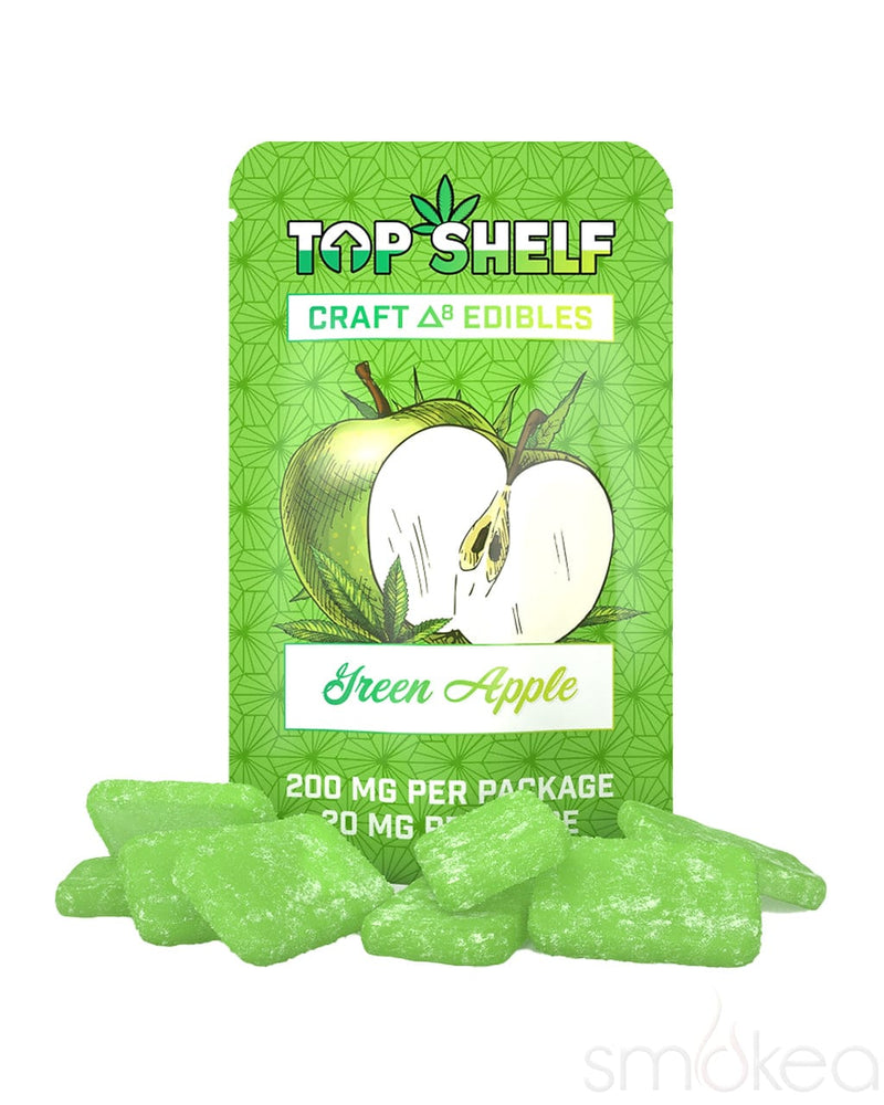 Top Shelf Hemp 200mg Delta 8 Craft Gummies - Green Apple
