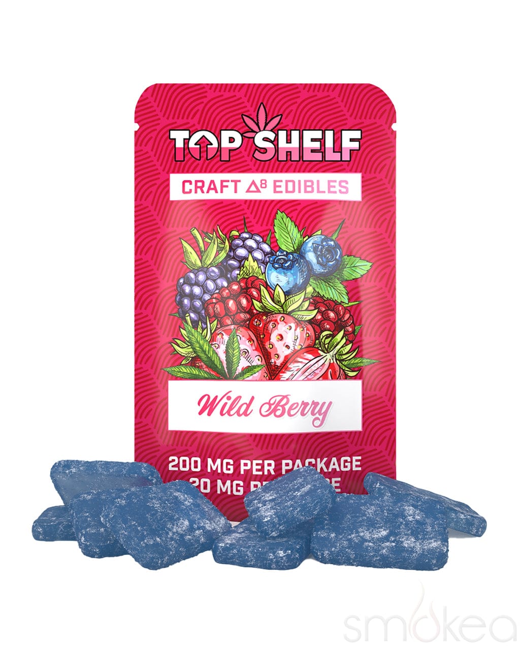 Top Shelf Hemp 200mg Delta 8 Craft Gummies - Wild Berry