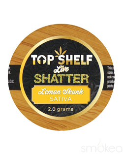 Top Shelf Hemp 2g Live Concentrates - Lemon Skunk Shatter