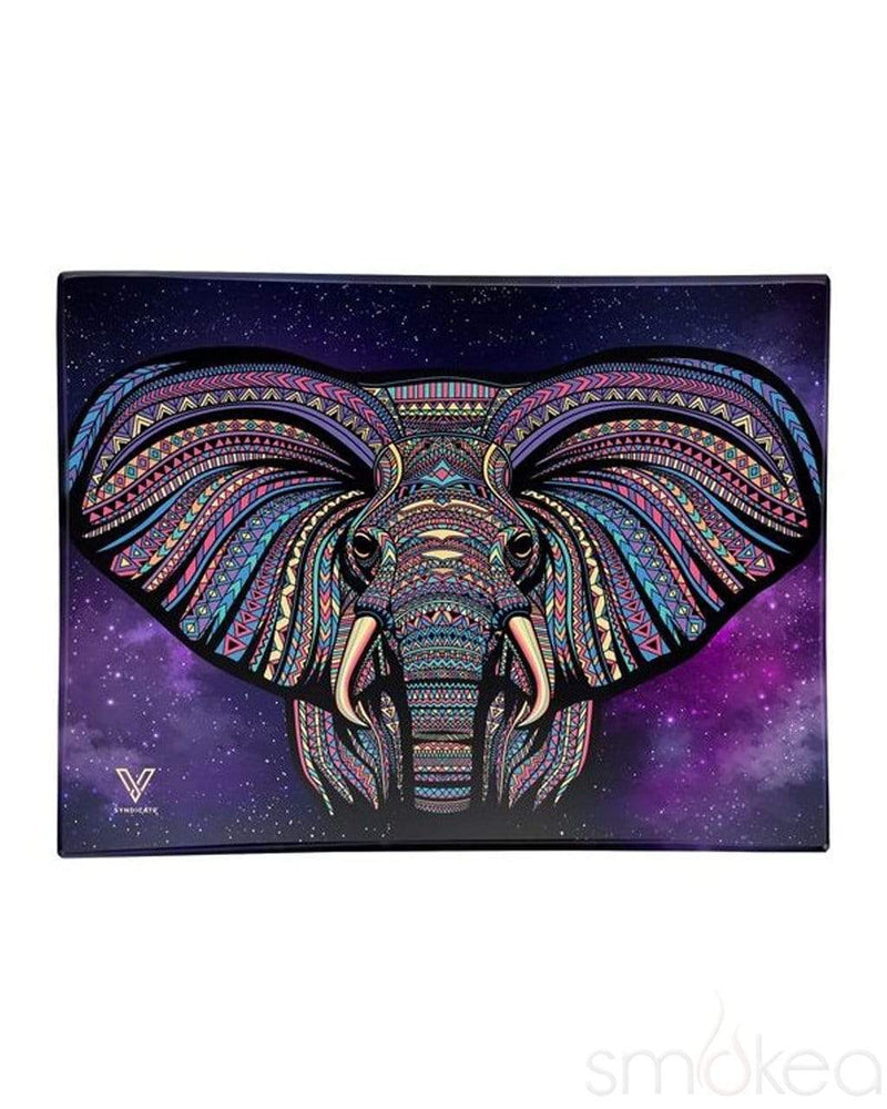 V Syndicate "Elephant" Glass Rolling Tray Small