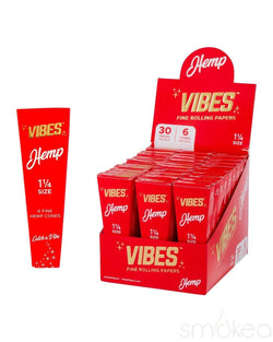 Vibes 1 1/4 Hemp Pre Rolled Cones (6-Pack) - SMOKEA®