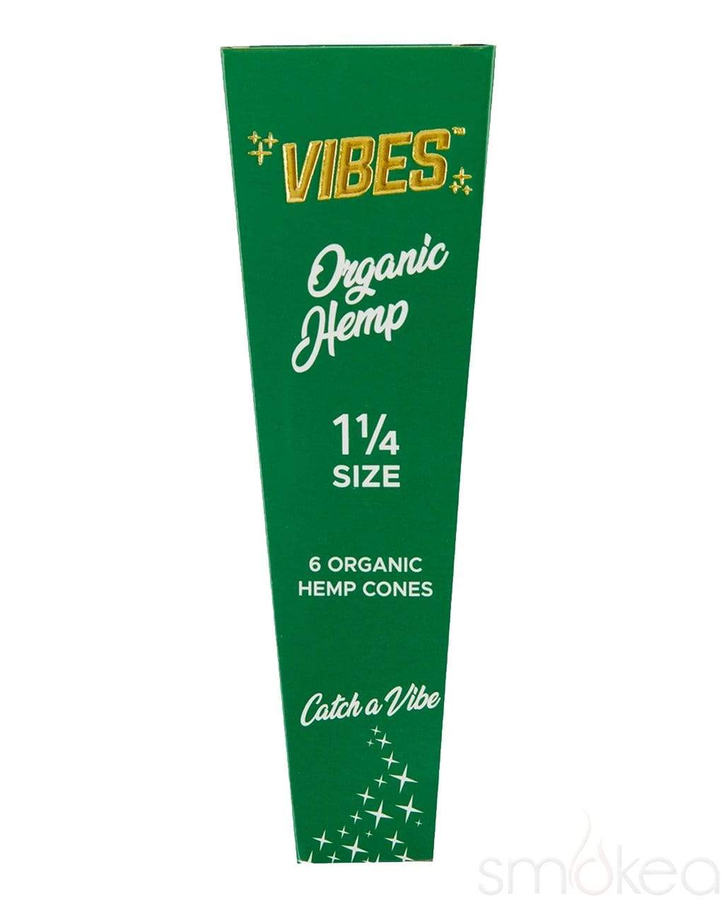 Vibes 1 1/4 Organic Hemp Pre Rolled Cones (6-Pack)