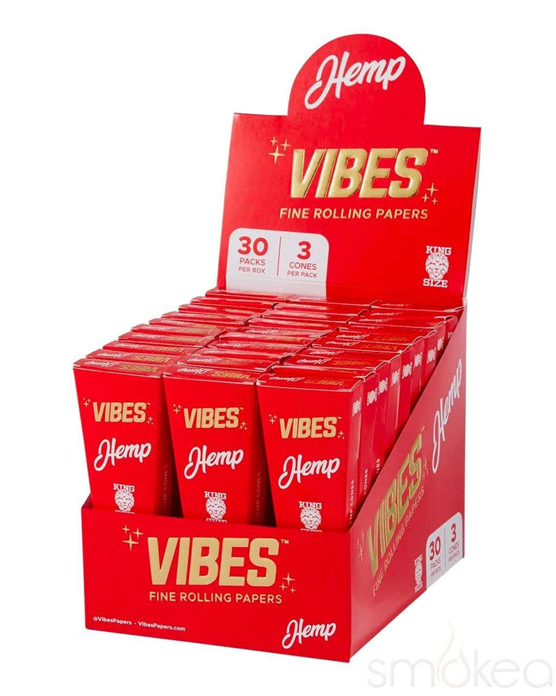 Vibes King Size Hemp Pre Rolled Cones (3-Pack)