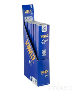 Vibes King Size Rice Pre Rolled Cones (20-Pack)