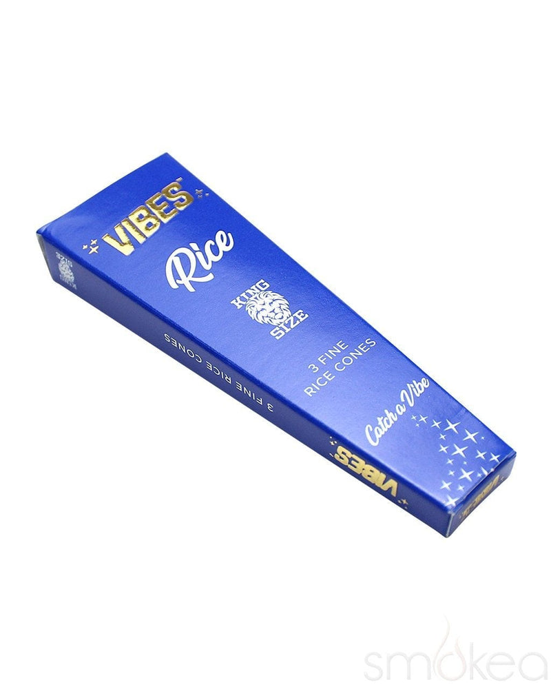 Vibes King Size Rice Pre Rolled Cones (3-Pack) - SMOKEA®