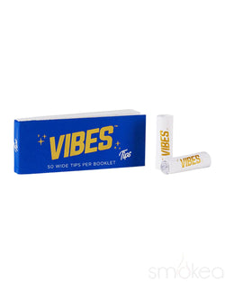 Vibes White Rolling Paper Tips Wide