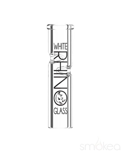 White Rhino Round Glass Rolling Tip
