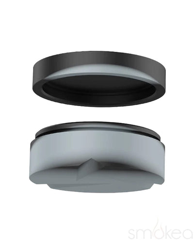 White Rhino Silicone Spinner Jar Carb Cap Black