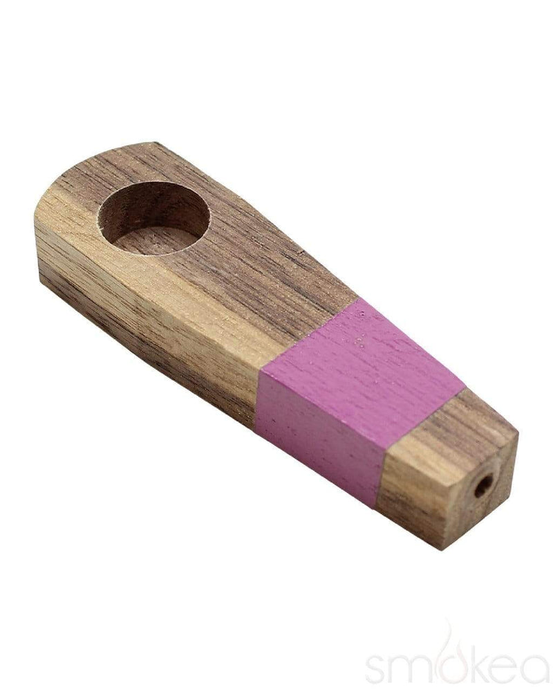 Wud Wud Handcrafted Wood Pipe Dark / Purple