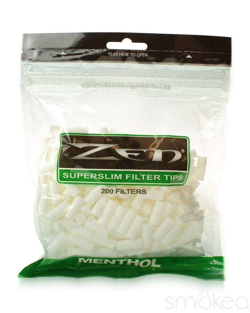 Zen Superslim Menthol Filter Tips (200-Pack) - SMOKEA®