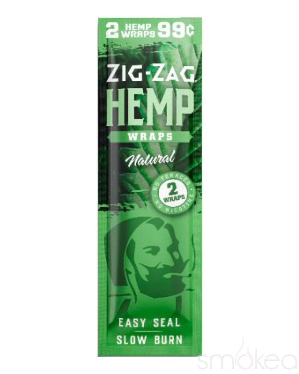 Zig Zag Hemp Blunt Wraps (2-Pack) Natural