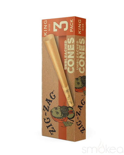 Zig Zag Unbleached King Size Pre-Rolled Cones (3-Pack)